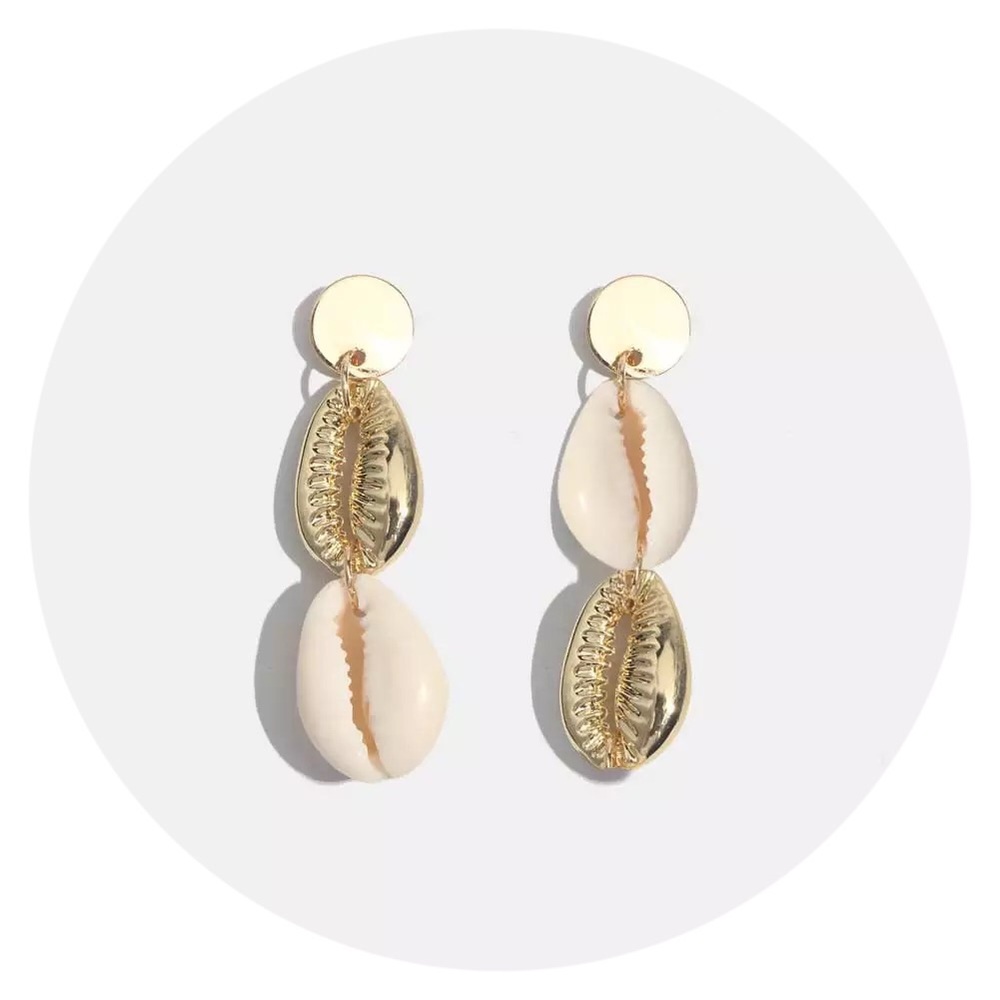 • NEW! • Ariel Drop Shell Earrings •